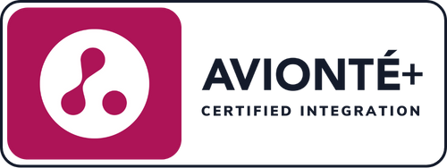 Aviont‚+ Certified Integration Badge - Dark